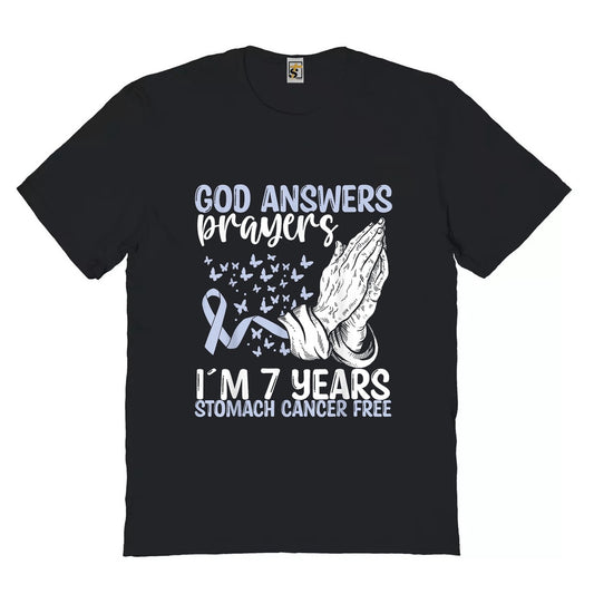 7 Years Stomach Cancer Free God Prayer Cancer Awareness, Premium Tshirt, Christian Shirt, Gift For Jesus Lover