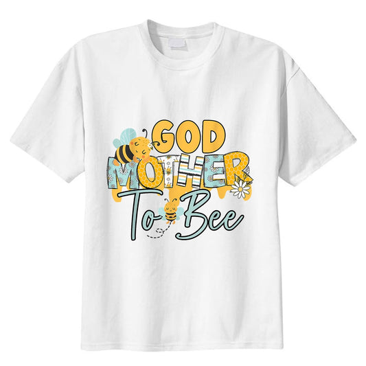 Baby Bee God Mother Bee Gender Reveal Baby Shower, Christian Shirt, Premium T-Shirt, Gift For God Lover