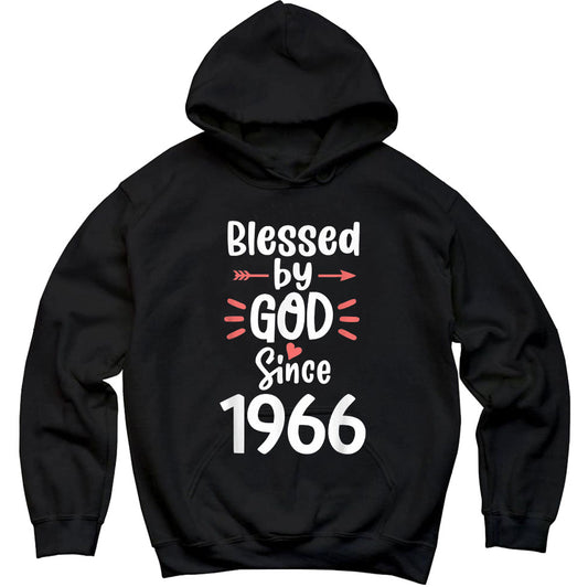 Blessed By God Since 1966 55 Year Old Happy 55Th Birthday, Premium Hoodie, Unisex Hoodie, Jesus Gift