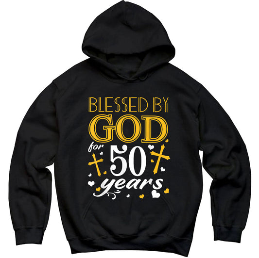 Vintage Blessed By God For 50 Years Happy 50Th Birthday, Premium Hoodie, Unisex Hoodie, God Christian Shirt