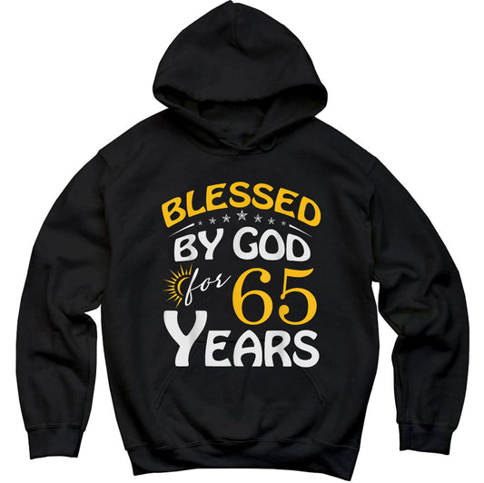 Vintage Blessed By God For 65 Years Old Happy 65Th Birthday, Premium Hoodie, Unisex Hoodie, God Christian Shirt